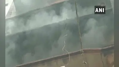 दिल्ली: जिस इमारत में कल आग लगने से हो गई थी 43 लोगों की मौत, आज फिर वहीं लगी आग