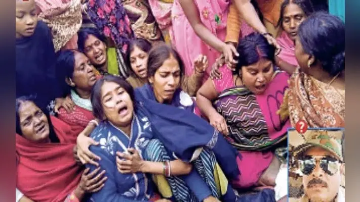 स्कूल बस ने फुलवारी थाने के चौकीदार को कुचला, हंगामा