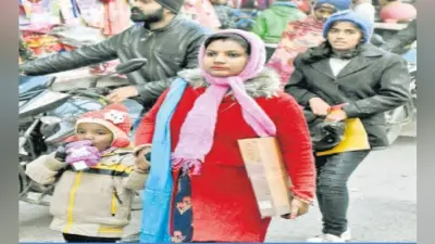 कंपकंपाने वाली ठंड से लोग परेशान, दिन में खिली धूप, शाम में कंपकंपी का प्रकोप