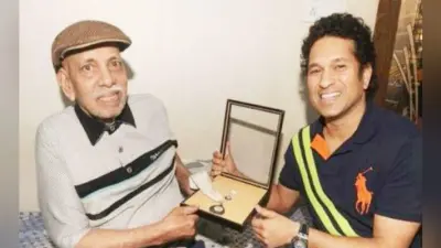 पेड़ के पीछे छिपकर सचिन तेंदुलकर की बल्लेबाजी देखते थे आचरेकर, पढ़ें रोचक कहानियां