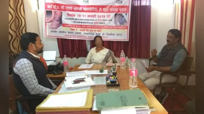विधायक ने कुरडेग में चल रहे विकास कार्यों का लिया जायजा