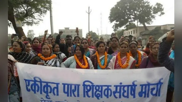 रांची : पारा शिक्षकों की हड़ताल जारी, आंदोलन तेज करने की घोषणा