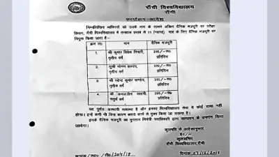 रांची : बिना आरक्षण रोस्टर के रांची विवि में नियुक्त हो रहे थर्ड व फोर्थ ग्रेड कर्मी