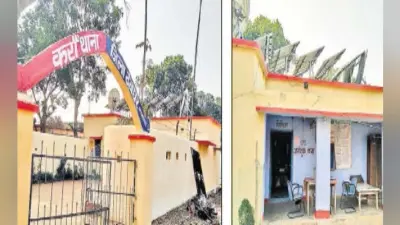पशुपालन विभाग के जर्जर भवन में चल रहा करौं थाना
