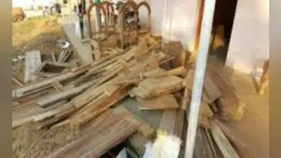 सिलीगुड़ी : शिव मंदिर इलाका बना रणक्षेत्र, 40 लाख से अधिक के अवैध फर्नीचर जब्त