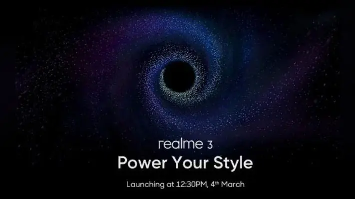 Realme 3 स्मार्टफोन 4 मार्च को भारत में होगा लॉन्च, ऐसे होंगे फीचर्स…