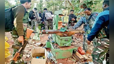 खूंटी : मुरहू के कुंकुसी जंगल में मिली पीएलएफआइ की गन फैक्टरी