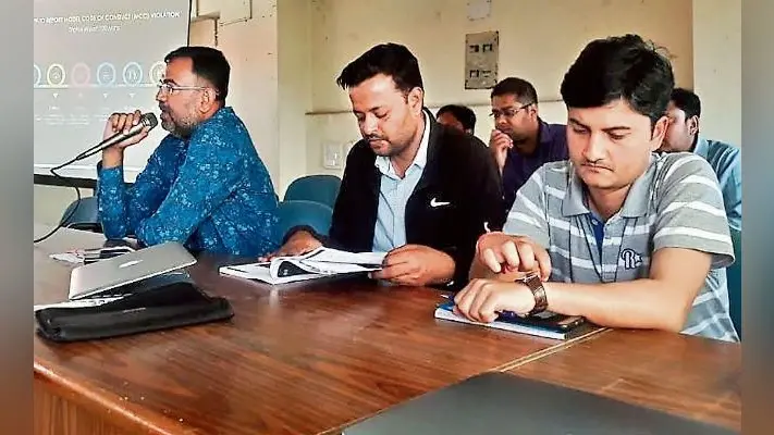 रांची : सी-विजिल ऐप के बारे में कर्मचारियों को दिया गया प्रशिक्षण