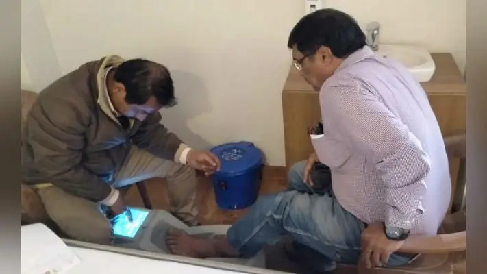 सेंटेवीटा अस्पताल में नि:शुल्क जांच शिवर, 72 मरीजों की हुई जांच