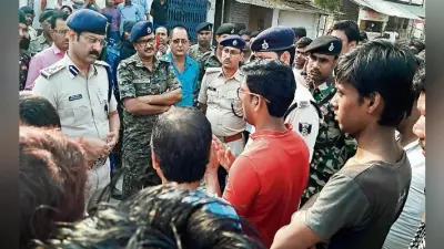 मुजफ्फरपुर : अपराधियों की फायरिंग के बाद किया हंगामा, थाने पर हमला