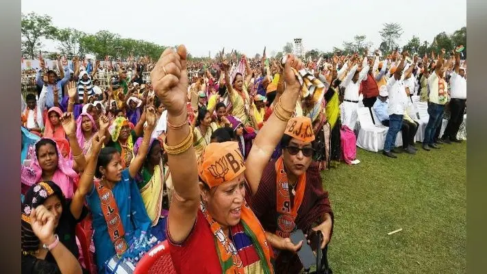 और विजय संकल्प रैली में भाजपा सांसद कह बैठे – होगी कांग्रेस की जीत, मुंह ताकते रह गये भाजपा के बड़े नेता
