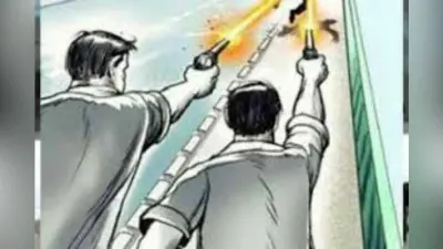 मरीजों से लूटपाट करने आये अपराधी, फायरिंग कर खदेड़ा