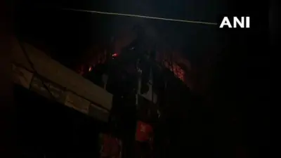दिल्ली: उत्तम नगर में शॉपिंग कॉम्प्लेक्स में लगी भीषण आग, दमकल की 25 गाडि़यां पहुंची