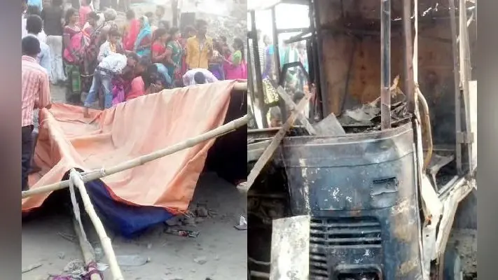 समस्तीपुर : राजकीय मेले में ट्रक का स्टीयरिंग फेल, मुजफ्फरपुर की दो महिलाओं मौत, कई घायल, आगजनी