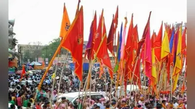 रामनवमी पर दुर्गापुर में निकलीं शोभायात्राएं