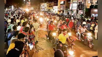 रांची किशोरगंज चौक: पीएम को देख लगने लगे मोदी-मोदी के नारे