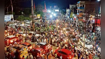 रांची डिबडीह पुल : मोदी को करीब देख उत्साहित थे लोग