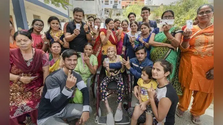 #LokSabha Election : छठे चरण में 63% मतदान, बंगाल में हिंसा, भाजपा प्रत्याशी पर हमला
