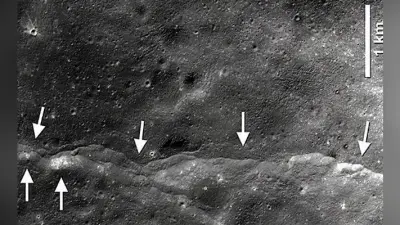नासा ने एलआरओ से ली गयी चंद्रमा की तस्वीरों का किया अध्ययन, सिकुड़ रहा चंद्रमा, आ रहे भूकंप, पड़ रहीं झुर्रियां