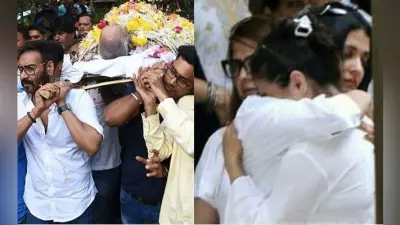 ससुर वीरू देवगन के निधन से टूट गईं काजोल, ऐश्वर्या के गले लगकर रो पड़ी…VIDEO