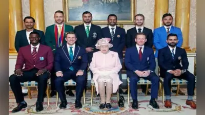 WC2019 : ब्रिटेन की महारानी से मिले, विराट कोहली सहित सभी टीमों के कप्तान