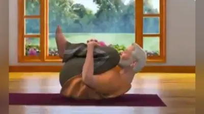 #YogaDay2019 : एनिमेटेड वीडियो के जरिये पीएम मोदी ने बताया कैसे करें पवनमुक्तासन