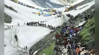 जम्मू से 5,395 श्रद्धालुओं का 12वां जत्था अमरनाथ के लिये रवाना