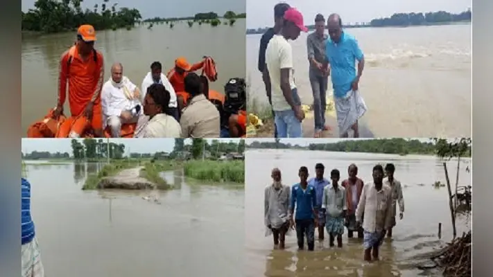 Flood in Bihar : सुपौल, अररिया में राहत, पूर्णिया-कटिहार के नये इलाकों में पानी, डूबने से 10 की मौत