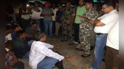 मारपीट में घायल युवक की हुई मौत, उग्र लोगों थाना घेरा
