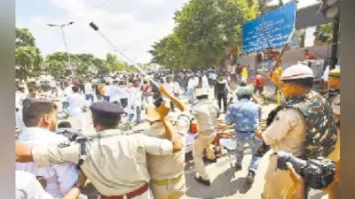 छात्र राजद का हंगामा, सात गिरफ्तार