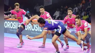 प्रो कबड्डी : जयपुर पिंक पैंथर्स ने हरियाणा स्टीलर्स को हराया