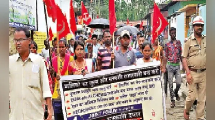 न्यूनतम मजदूरी के लिए आंदोलन का आगाज, मुख्ममंत्री को भेजा ज्ञापन
