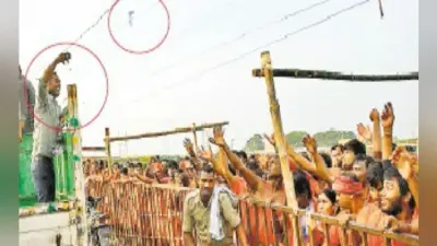 दिनभर कड़ी धूप ने ली भक्तों की परीक्षा