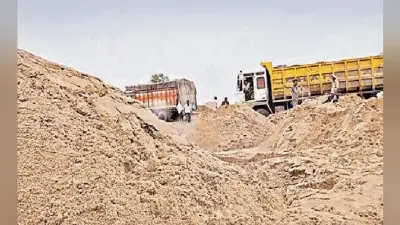 पटना : बाढ़ से निर्माण बाधित, केवल दस फीसदी बिक रहा बालू
