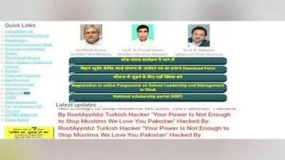 शिक्षा विभाग की आधिकारिक वेबसाइट हैक, लिखा- वी लव पाकिस्तान, योर पॉवर इज नॉट इनफ टू स्टॉप मुस्लिम्स