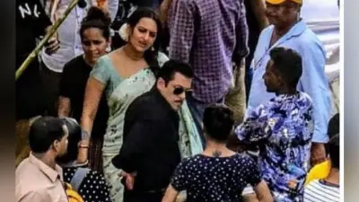 मोबाइल फोन बैन करने के बावजूद ”दबंग 3” के सेट से लीक हुई सलमान-सोनाक्षी की तसवीर