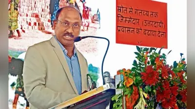 रांची : श्रमिकों का कार्यक्रम, पर जो हिंदी बोल सकते हैं उन्होंने भी अंग्रेजी में भाषण दिया