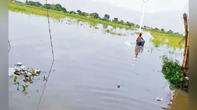 पटना : दियारे के निचले इलाकों में घुसा बाढ़ का पानी