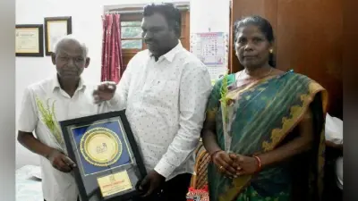 बीमार सिलवानुस नहीं पहुंच पाये खेल दिवस कार्यक्रम में, तो खेल मंत्री ने घर पहुंचकर किया सम्मानित