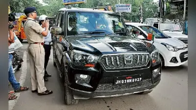 मोटरयान बिल के लागू होने का रांची में दिखने लगा असर, एक दिन में माह भर का फाइन, 5.59 लाख का कटा चालान