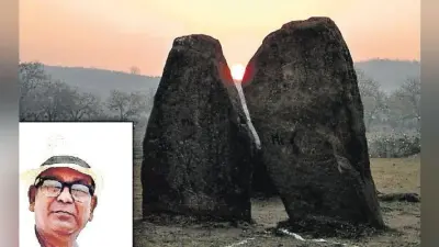 20 वर्ष पूर्व हुई थी बरवाडीह मेगालिथ में खगोल की खोज, 22 व 23 सितंबर को सूरज दोनों खड़े पत्थरों के बीच से उगता दिखेगा