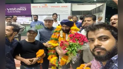 कॉमनवेल्थ में दो स्वर्ण जीतकर रांची लौटे इंद्रजीत सिंह का भव्य स्वागत