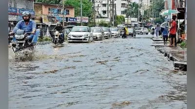 दिन भर झमाझम से निकला शहर का दम