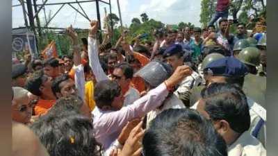 भाजपा की ‘अभिनंदन यात्रा’ रोकने पर हंगामा, लाठीचार्ज