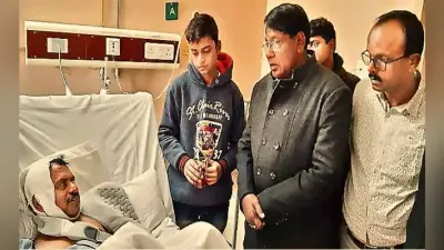 घायलों से मिले मंत्री, बेहतर इलाज का निर्देश