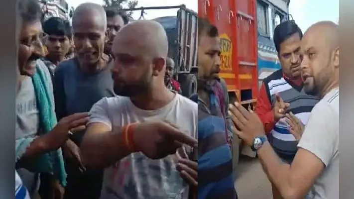 झारखंड और छत्तीसगढ़ की सीमा पर ट्रकों में रेडियम लगाने को लेकर हंगामा, चालकों से मारपीट
