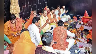 भगवान शनि की प्रतिमा का कराया गया नगर भ्रमण, प्राण प्रतिष्ठा आज