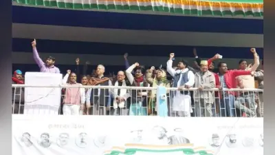कटिहार में जनसभा से लौटते समय कन्हैया कुमार के काफिले पर फेंका गया जूता
