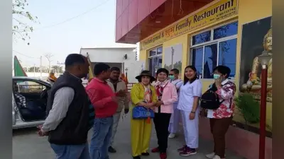 Corona Virus का डर : बिहार के वैशाली में मेडिकल कैंप लगा कर की जा रही विदेशी सैलानियों की जांच