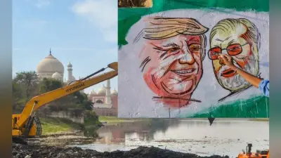Trump India visit: Yamuna River – डोनाल्ड ट्रंप की खातिर दूषित यमुना को निर्मल करने पहुंची गंगा